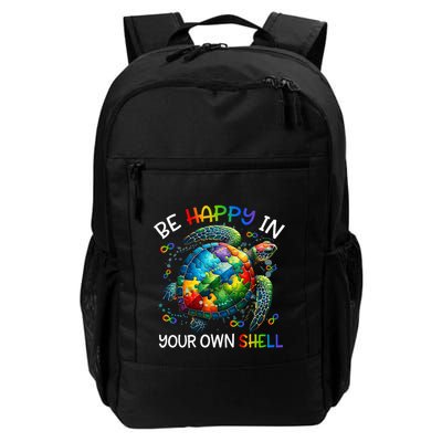 Puzzle Turtle Be Happy In Your Own Shell Autism Awareness Backpack