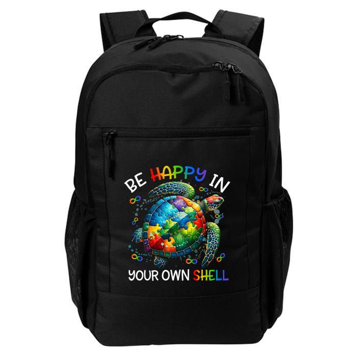 Puzzle Turtle Be Happy In Your Own Shell Autism Awareness Backpack
