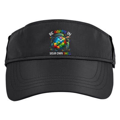 Puzzle Turtle Be Happy In Your Own Shell Autism Awareness Adult Drive Performance Visor
