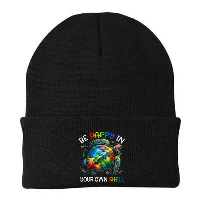 Puzzle Turtle Be Happy In Your Own Shell Autism Awareness Beanie