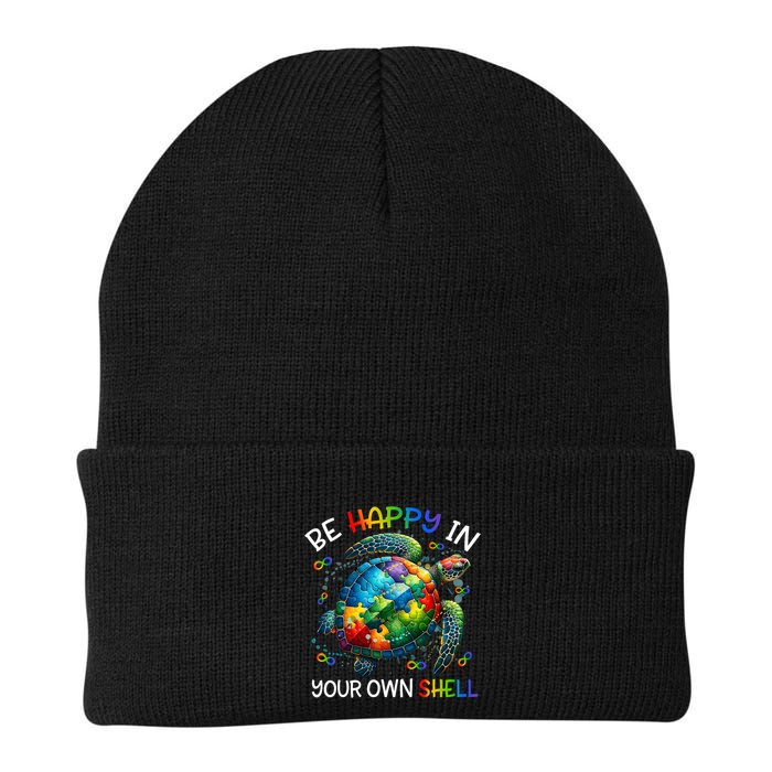 Puzzle Turtle Be Happy In Your Own Shell Autism Awareness Beanie