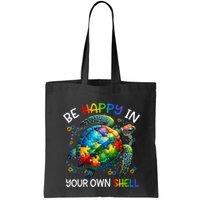 Puzzle Turtle Be Happy In Your Own Shell Autism Awareness Bag