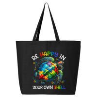 Puzzle Turtle Be Happy In Your Own Shell Autism Awareness 25L Jumbo Tote