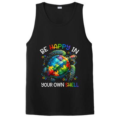 Puzzle Turtle Be Happy In Your Own Shell Autism Awareness PosiCharge Competitor Tank