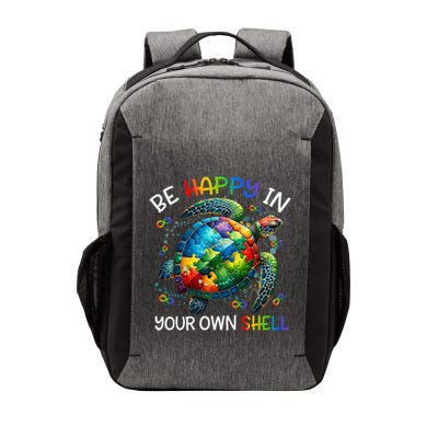 Puzzle Turtle Be Happy In Your Own Shell Autism Awareness Vector Backpack