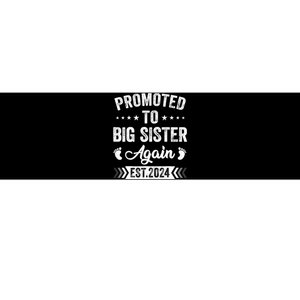 Promoted To Big Sister Again Est 2024 Announcement Bumper Sticker