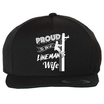 Proud To Be A Line's Wife Cute Journey Funny Gift Great Gift Wool Snapback Cap