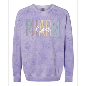 Pharmacy Technologist Boho Pharmacy Tech Gift Colorblast Crewneck Sweatshirt