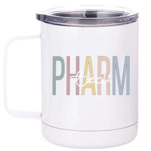 Pharmacy Technologist Boho Pharmacy Tech Gift 12 oz Stainless Steel Tumbler Cup