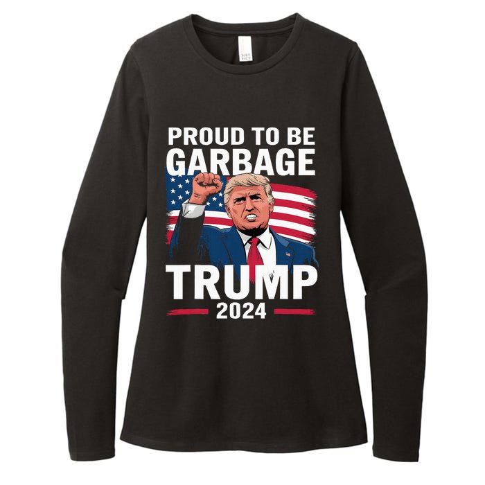 Proud To Be Garbage Trump 2024 Vote Trump Team Garbage Womens CVC Long Sleeve Shirt