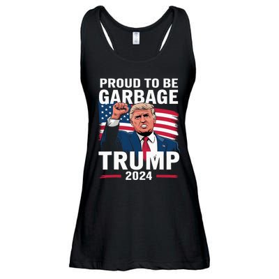 Proud To Be Garbage Trump 2024 Vote Trump Team Garbage Ladies Essential Flowy Tank