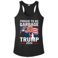 Proud To Be Garbage Trump 2024 Vote Trump Team Garbage Ladies PosiCharge Competitor Racerback Tank