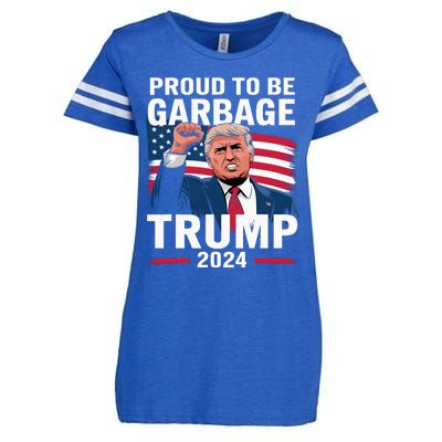 Proud To Be Garbage Trump 2024 Vote Trump Team Garbage Enza Ladies Jersey Football T-Shirt