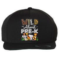 Prek Teacher Back To School Wild About Prek Wool Snapback Cap