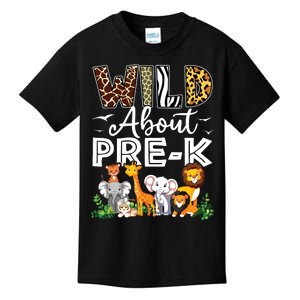 Prek Teacher Back To School Wild About Prek Kids T-Shirt