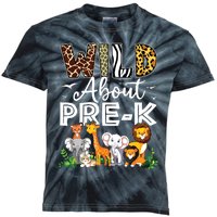 Prek Teacher Back To School Wild About Prek Kids Tie-Dye T-Shirt