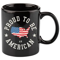 Proud To Be An American Cute Gift 11oz C Handle Ceramic Mug