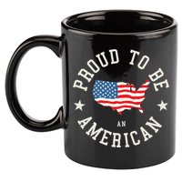 Proud To Be An American Cute Gift 11oz C Handle Ceramic Mug