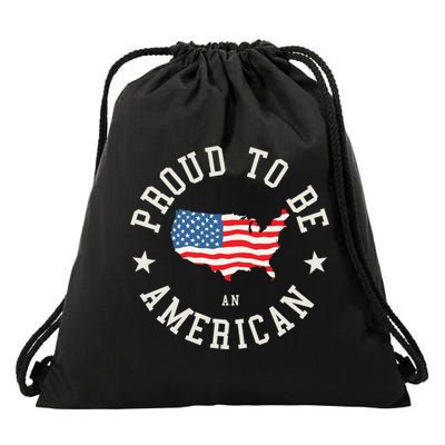 Proud To Be An American Cute Gift Drawstring Bag