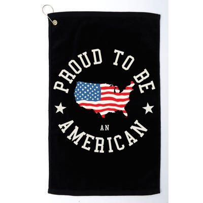 Proud To Be An American Cute Gift Golf Towel