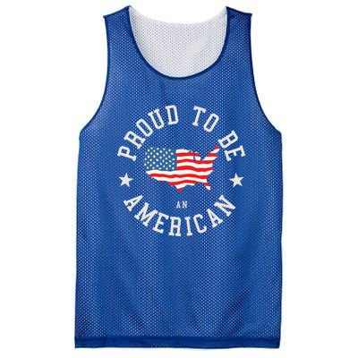 Proud To Be An American Cute Gift Mesh Reversible Basketball Jersey Tank