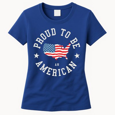 Proud To Be An American Cute Gift Womens T-Shirt