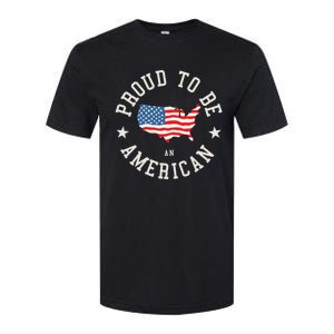 Proud To Be An American Cute Gift Softstyle CVC T-Shirt