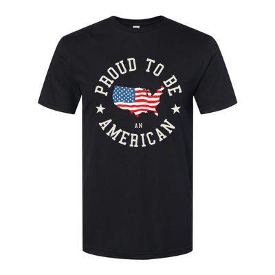 Proud To Be An American Cute Gift Softstyle CVC T-Shirt