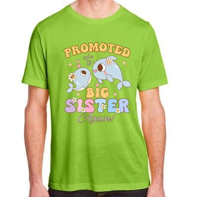 Promoted To Be Big Sister Again 2025 Cute Sis Gift Adult ChromaSoft Performance T-Shirt