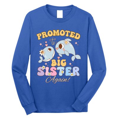 Promoted To Be Big Sister Again 2025 Cute Sis Gift Long Sleeve Shirt