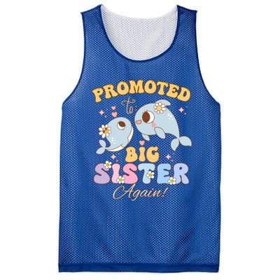 Promoted To Be Big Sister Again 2025 Cute Sis Gift Mesh Reversible Basketball Jersey Tank