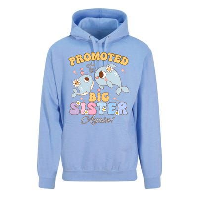 Promoted To Be Big Sister Again 2025 Cute Sis Gift Unisex Surf Hoodie