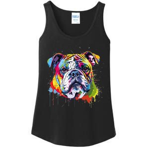 Proud To Be A Bulldog Lover Ladies Essential Tank