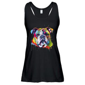 Proud To Be A Bulldog Lover Ladies Essential Flowy Tank