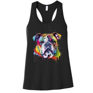 Proud To Be A Bulldog Lover Women's Racerback Tank