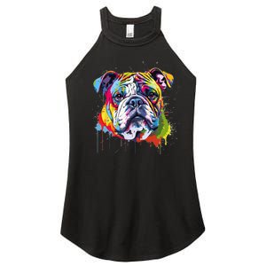 Proud To Be A Bulldog Lover Women's Perfect Tri Rocker Tank