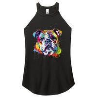 Proud To Be A Bulldog Lover Women's Perfect Tri Rocker Tank