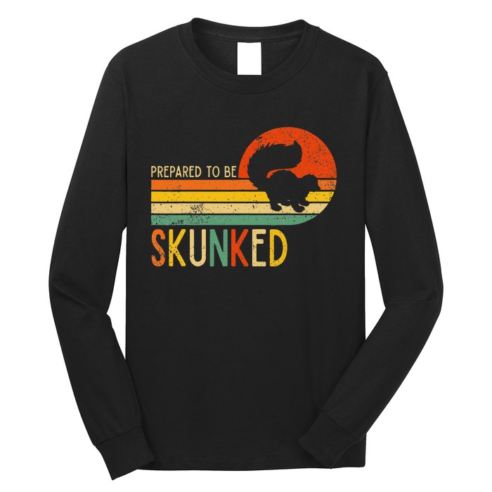 Prepare To Be Skunked Cribbage Lovers Vintage Cribbage Game Long Sleeve Shirt