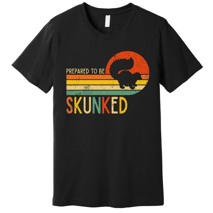 Prepare To Be Skunked Cribbage Lovers Vintage Cribbage Game Premium T-Shirt