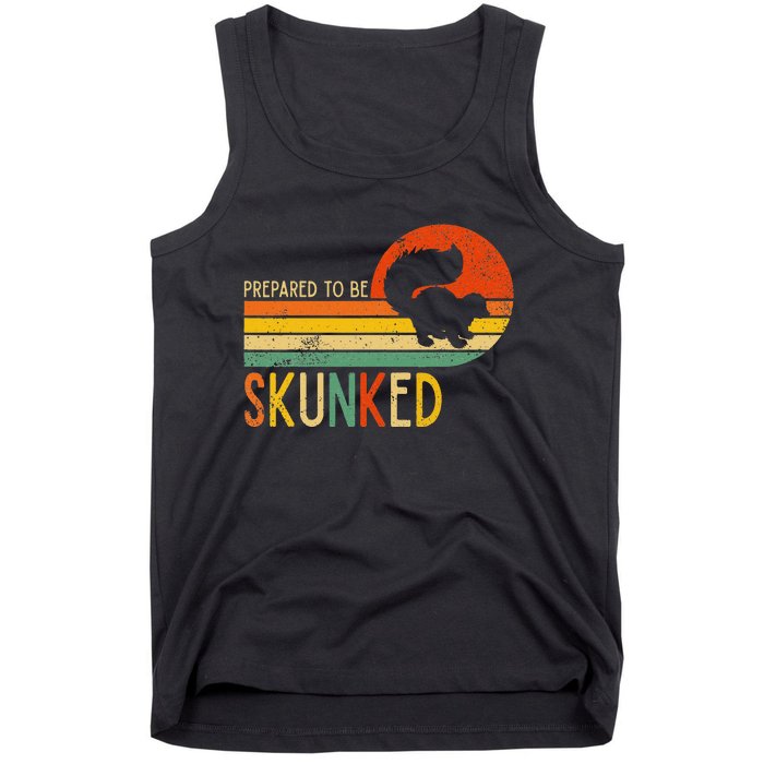 Prepare To Be Skunked Cribbage Lovers Vintage Cribbage Game Tank Top