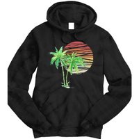 Palm Tree Beach Summer Vacation Holiday Island Tie Dye Hoodie