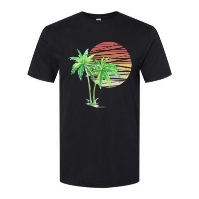 Palm Tree Beach Summer Vacation Holiday Island Softstyle® CVC T-Shirt