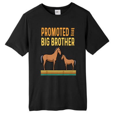 Promoted to Big Brother Baby Announcement Horse Mare Pony Tall Fusion ChromaSoft Performance T-Shirt