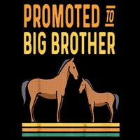 Promoted to Big Brother Baby Announcement Horse Mare Pony 16 in Basic Backpack