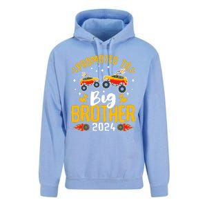 Promoted To Big Brother 2024 Monster Truck Boy Unisex Surf Hoodie