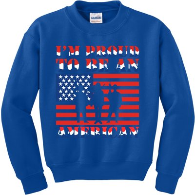 Proud To Be An American Gift Kids Sweatshirt