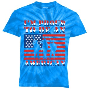 Proud To Be An American Gift Kids Tie-Dye T-Shirt