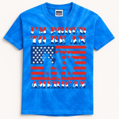 Proud To Be An American Gift Kids Tie-Dye T-Shirt