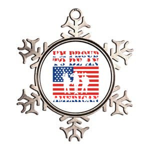 Proud To Be An American Gift Metallic Star Ornament