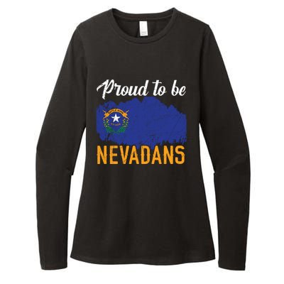 Proud To Be Nevadans Usa America Nevadians I Love Nevada Gift Womens CVC Long Sleeve Shirt